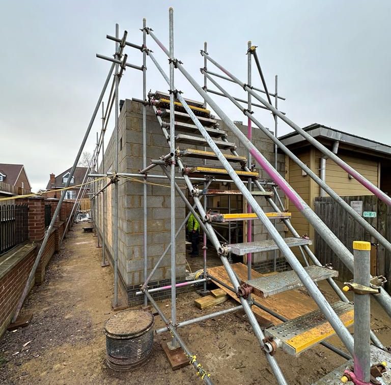 Applewood Respite Centre scaffolding project in Epsom, Surrey
