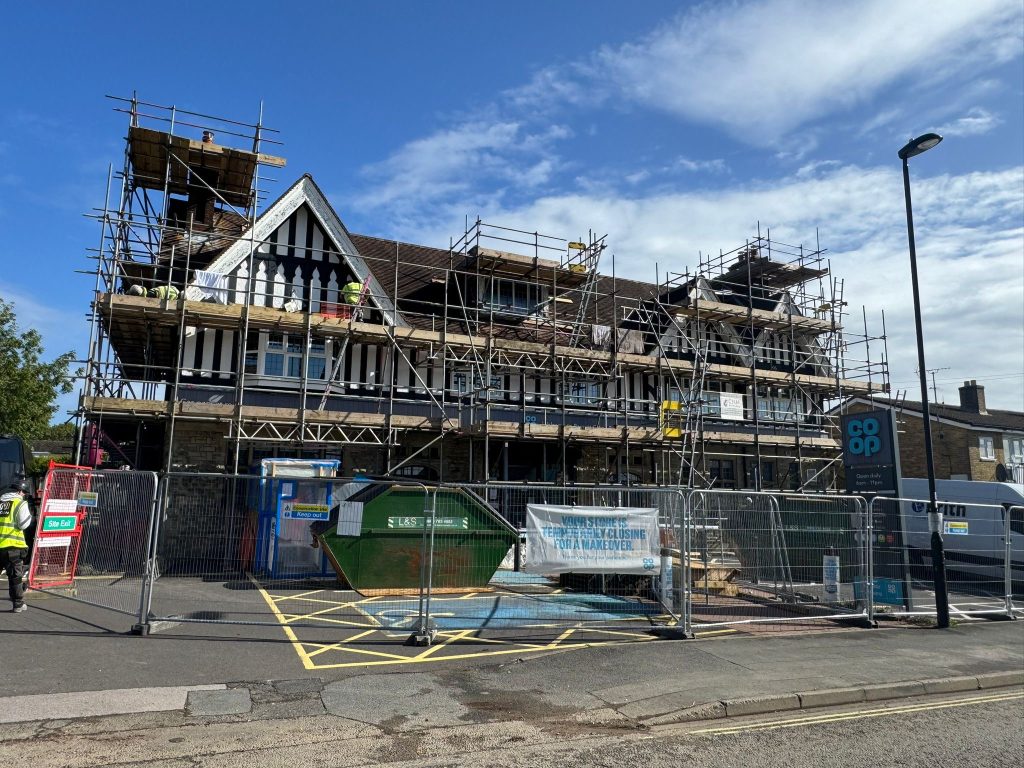 Co-Op Bassett Green, Southampton scaffolding project in Southampton