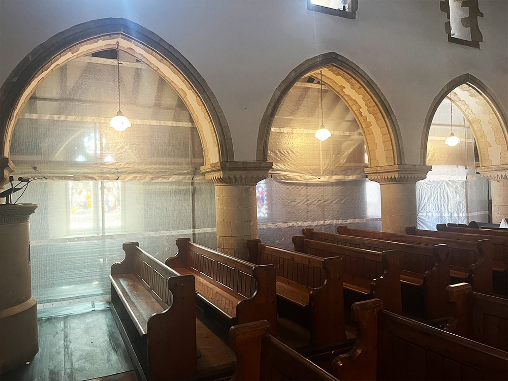 Holy Cross Church, North Bersted scaffolding project in North Bersted