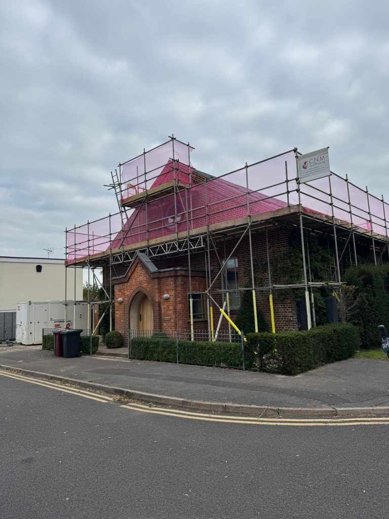 The Chapel, Chichester scaffolding project in Chichester