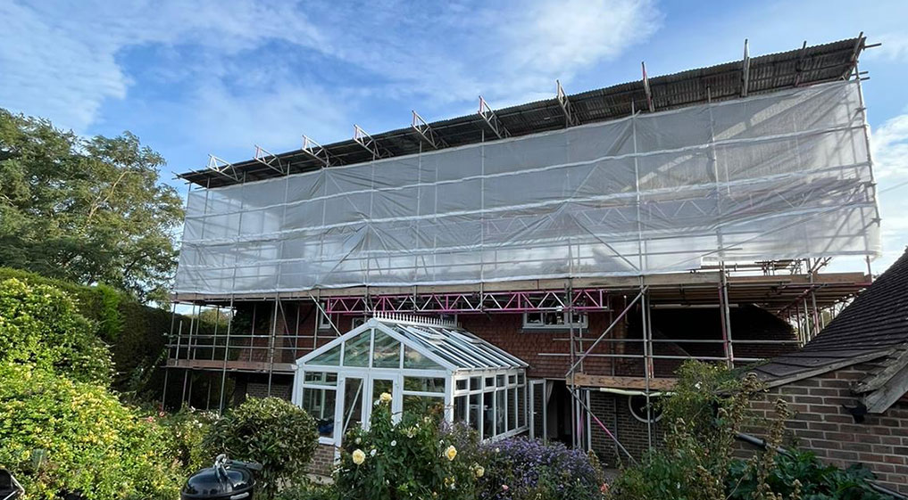 Residential Scaffolding in Barnham scaffolding project in Barnham, West Sussex