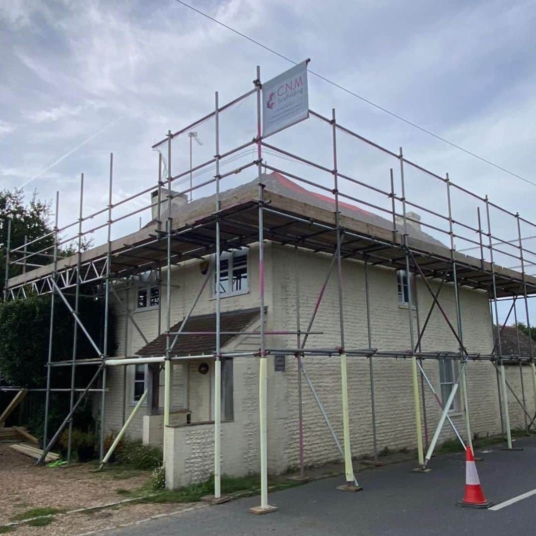 Rose Cottage scaffolding project in West Sussex