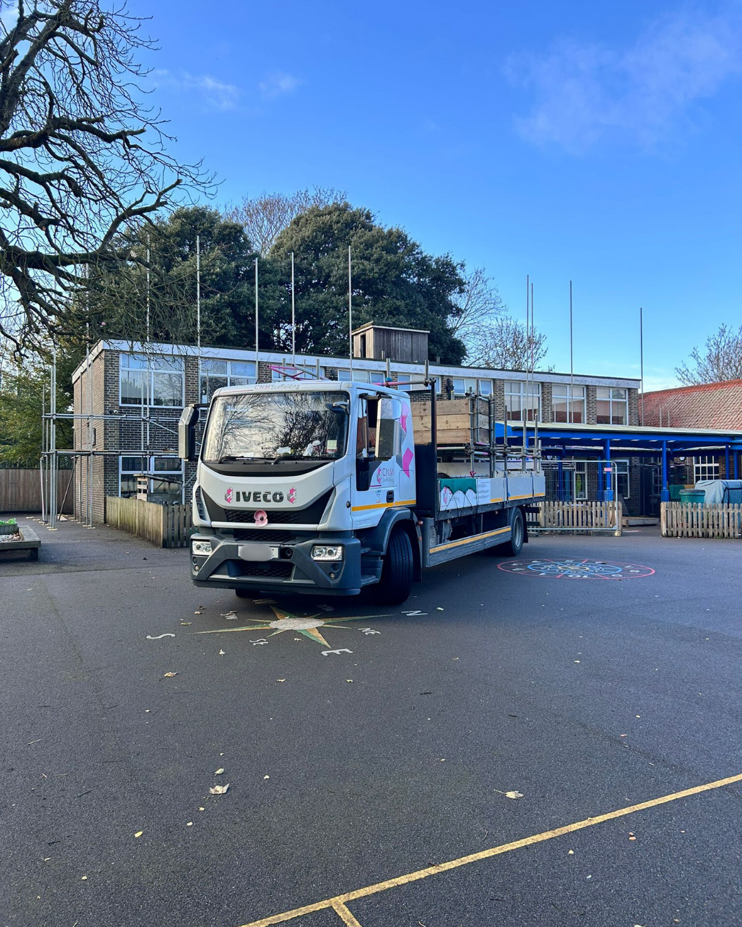 St Mary's Catholic School scaffolding project in Worthing
